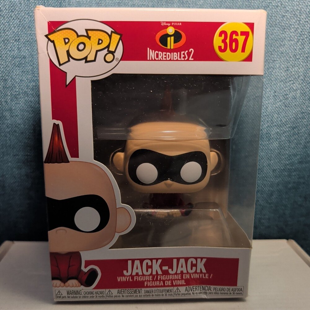 Funko Pop Jack-Jack Incredibles 2 #367 Disney Pixar Figure in Box With Protector